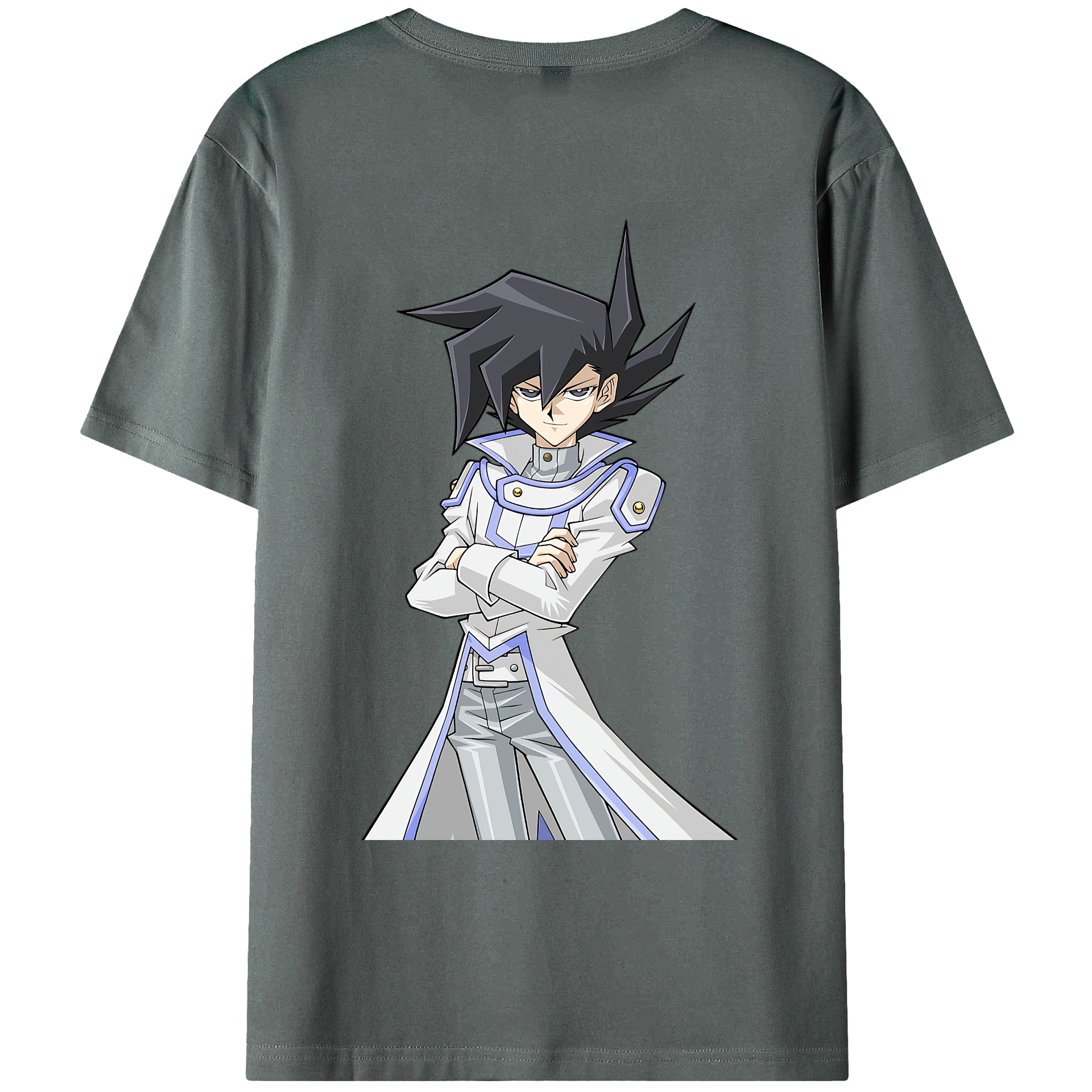 （画像用） 遊☆戯☆王 Yu-Gi-Oh! 綿100％ メンズ半袖Tシャツ（バックプリント） 通気性